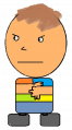 Mochirisu's first concept of Sam, their earliest and roughest depiction of him. They used this design between 2011 - 2012. (Note: Sam was not colored in for FWEM Season 1)